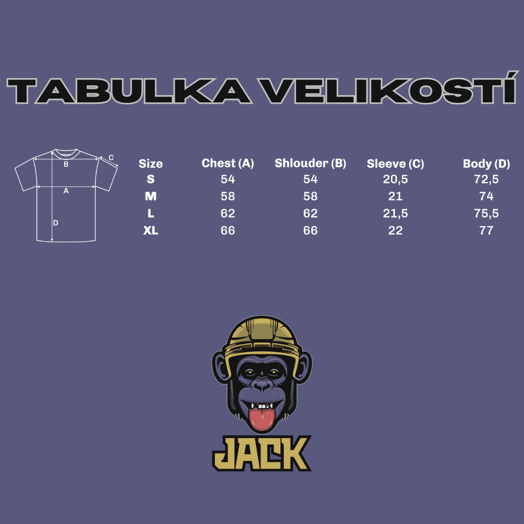 Tabulka velikostí - Tričko